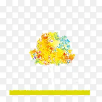 彩色缤纷的树-空若网 彩色缤纷的树-空若网