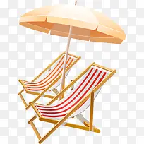 摄影手绘太阳伞沙滩椅-空若网 摄影手绘太阳伞沙滩椅-空若网