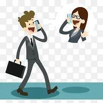 手绘接电话-空若网 手绘接电话-空若网