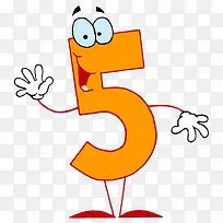 快乐卡通数字5-空若网 快乐卡通数字5-空若网