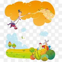 卡通手绘家庭-空若网 卡通手绘家庭-空若网