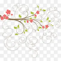 矢量叶子花藤-空若网 矢量叶子花藤-空若网