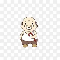 卡通拿拐杖爷爷-空若网 卡通拿拐杖爷爷-空若网