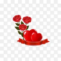爱心与玫瑰-空若网 爱心与玫瑰-空若网