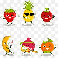 矢量手绘卡通水果-空若网 矢量手绘卡通水果-空若网