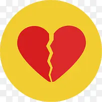 情人节浪漫爱心破裂-空若网 情人节浪漫爱心破裂-空若网