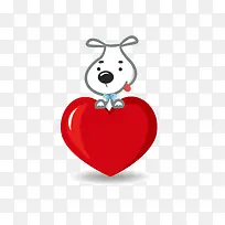 爱心狗狗卡通-空若网 爱心狗狗卡通-空若网