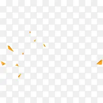 橙色活泼漂浮三角块-空若网 橙色活泼漂浮三角块-空若网