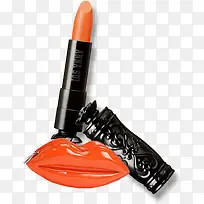 橙色口红海报背景-空若网 橙色口红海报背景-空若网