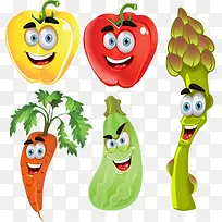 卡通蔬菜素材-空若网 卡通蔬菜素材-空若网
