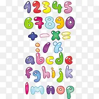 卡通手绘阿拉伯数字-空若网 卡通手绘阿拉伯数字-空若网