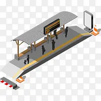 矢量卡通公交站牌素材交通-空若网 矢量卡通公交站牌素材交通-空若网