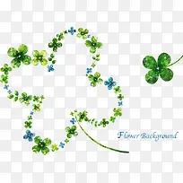 四叶草插画-空若网 四叶草插画-空若网