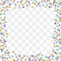 彩色点状相框-空若网 彩色点状相框-空若网