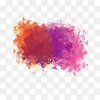 泼墨效果水彩花纹-空若网 泼墨效果水彩花纹-空若网