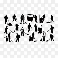 矢量人物剪影-空若网 矢量人物剪影-空若网