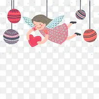 矢量爱的天使吊饰-空若网 矢量爱的天使吊饰-空若网