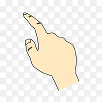 手绘手指方向素材-空若网 手绘手指方向素材-空若网
