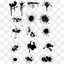 喷溅墨点效果素材-空若网 喷溅墨点效果素材-空若网