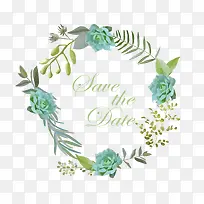 矢量清新婚礼手绘花卉边框素材-空若网 矢量清新婚礼手绘花卉边框素材-空若网