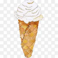 水彩甜筒-空若网 水彩甜筒-空若网