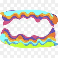 彩色波浪边框-空若网 彩色波浪边框-空若网