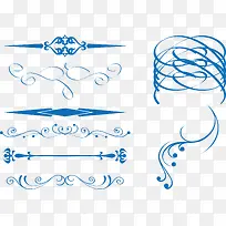 蓝色创意边框图形矢量-空若网 蓝色创意边框图形矢量-空若网