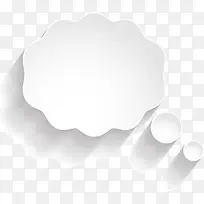 白色云朵对话框-空若网 白色云朵对话框-空若网