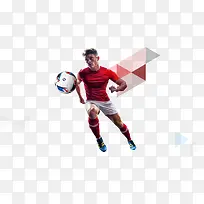 高清摄影效果足球运动员-空若网 高清摄影效果足球运动员-空若网