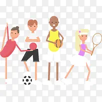 矢量手绘运动-空若网 矢量手绘运动-空若网