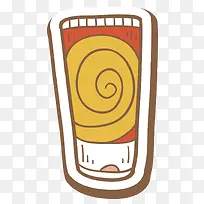 矢量手绘护手霜素材-空若网 矢量手绘护手霜素材-空若网