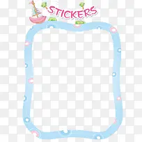 蓝色矢量边框-空若网 蓝色矢量边框-空若网