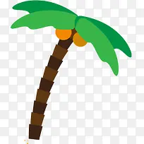 摄影手绘卡通椰子树海报-空若网 摄影手绘卡通椰子树海报-空若网