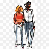 手绘闺蜜人物可爱-空若网 手绘闺蜜人物可爱-空若网