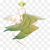 水彩女孩-空若网 水彩女孩-空若网