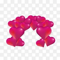 粉红色珠光爱心气球-空若网 粉红色珠光爱心气球-空若网