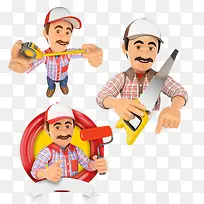 安装工人锯子卷尺素材-空若网 安装工人锯子卷尺素材-空若网