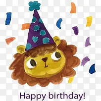 可爱小狮子生日快乐-空若网 可爱小狮子生日快乐-空若网