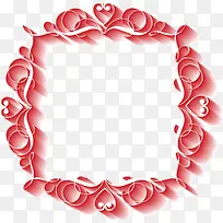 矢量红色纹样婚礼边框-空若网 矢量红色纹样婚礼边框-空若网
