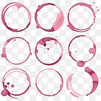 矢量水彩效果圆形装饰边框-空若网 矢量水彩效果圆形装饰边框-空若网