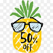 墨镜菠萝夏日促销-空若网 墨镜菠萝夏日促销-空若网