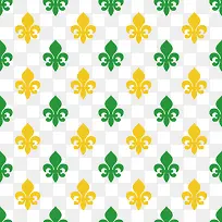 马尔迪格拉斯花纹图案矢量素材-空若网 马尔迪格拉斯花纹图案矢量素材-空若网