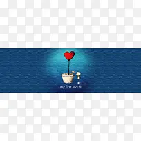 创意爱心卡通海报背景-空若网 创意爱心卡通海报背景-空若网