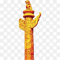 高清摄影雕刻花柱狮子-空若网 高清摄影雕刻花柱狮子-空若网