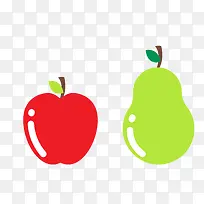 矢量卡通简洁扁平化水果苹果-空若网 矢量卡通简洁扁平化水果苹果-空若网