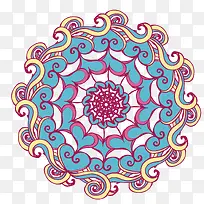 卡通手绘复古花纹-空若网 卡通手绘复古花纹-空若网