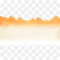 橙色云彩卡通海报-空若网 橙色云彩卡通海报-空若网