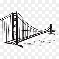 手绘大桥-空若网 手绘大桥-空若网