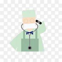 矢量卡通简洁扁平化接电话的人-空若网 矢量卡通简洁扁平化接电话的人-空若网