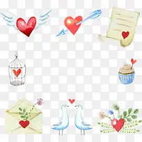 矢量情人节卡通-空若网 矢量情人节卡通-空若网